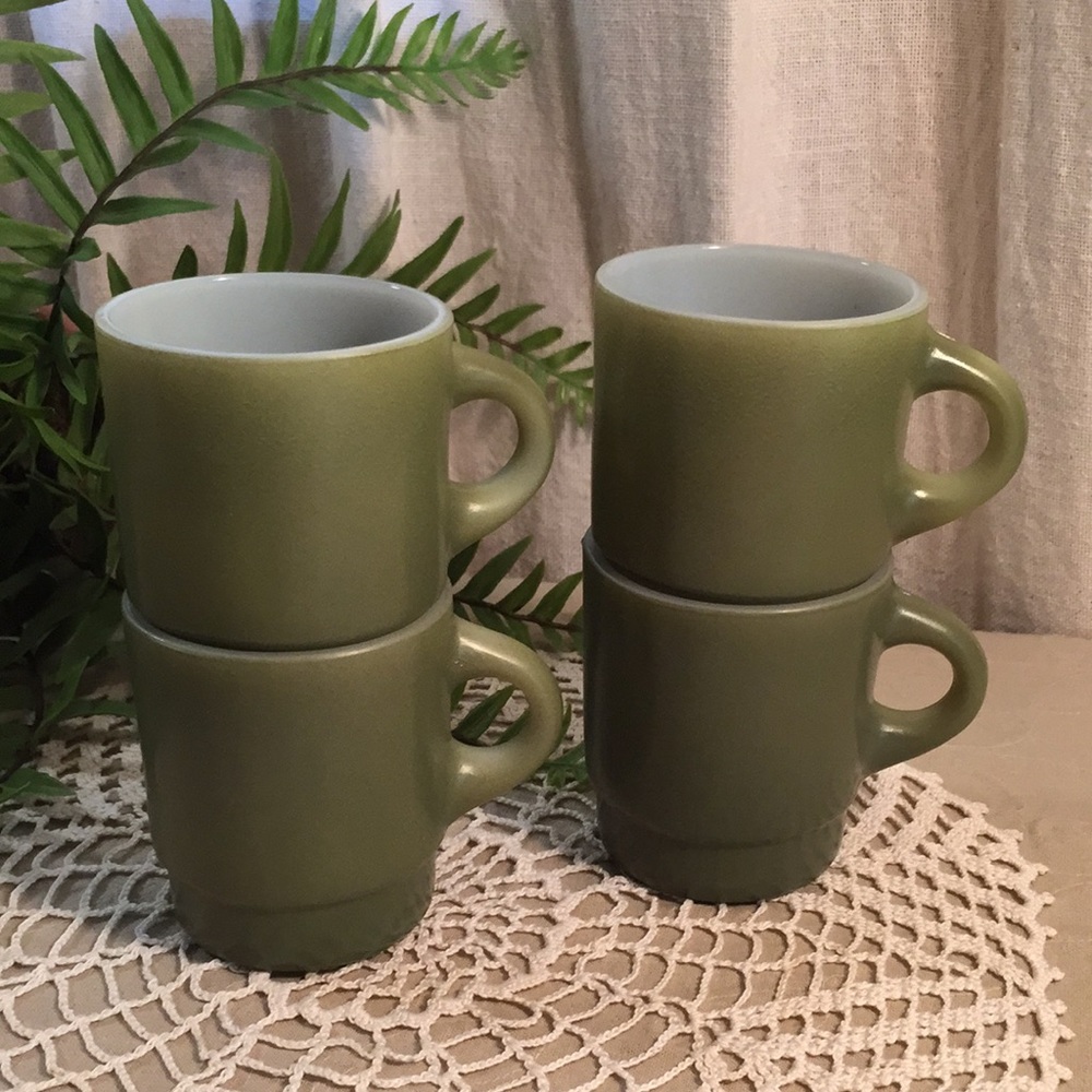 Vintage Fire King Mugs Set Of 4